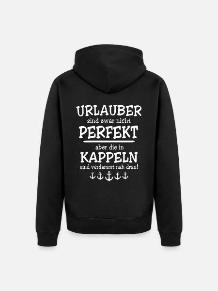 Kappeln Kappelner - Unisex Premium Bio Zip Hoodie - Schwarz