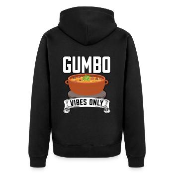 Gumbo Lovers Foodie Louisiane Manger Cuisine Cajun - Veste à capuche bio Premium Unisexe - noir - Dos - Nico (187cm)