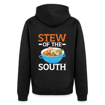 Gumbo Lovers Foodie Louisiane Manger Cuisine Cajun - Veste à capuche bio Premium Unisexe - noir - Dos - Nico (187cm)