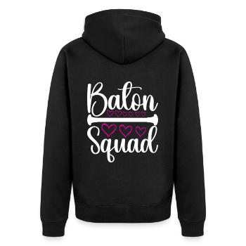 Majorette Gymnastique Majorettes Bâton Twirling - Veste à capuche bio Premium Unisexe - noir - Dos - Nico (187cm)