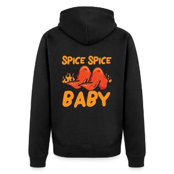 Buffalo Wings Foodie Cuisine Américaine Poulet - Veste à capuche bio Premium Unisexe - noir - Dos - Nico (187cm)