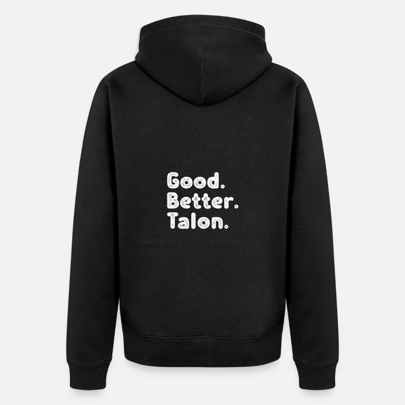 Good better Talon - Unisex Premium Bio Zip Hoodie - Schwarz