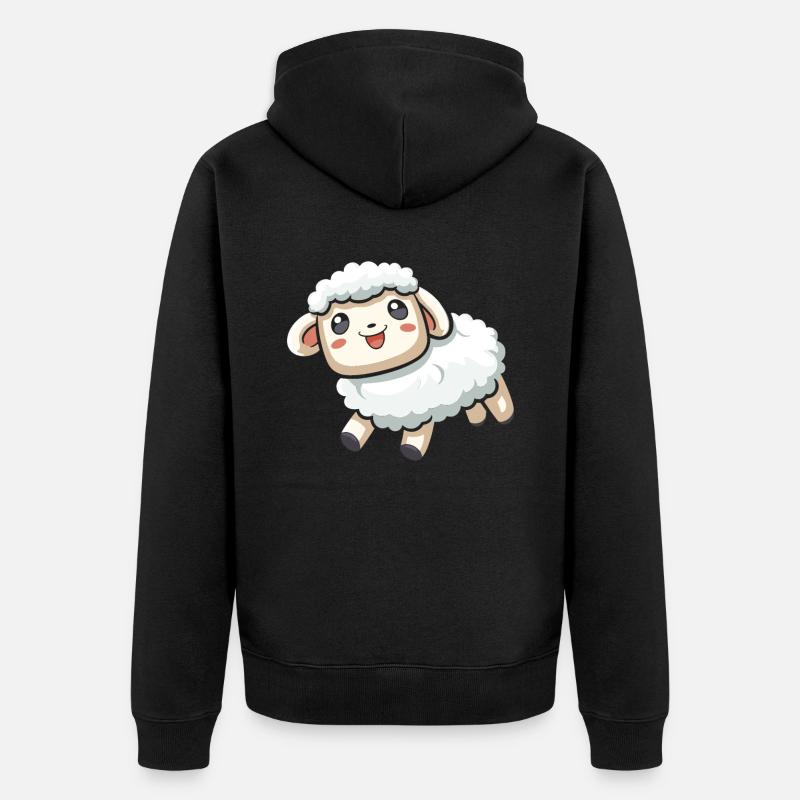 Mouton - Veste à capuche bio Premium Unisexe - noir