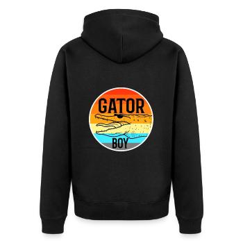 Gator Boy - Veste à capuche bio Premium Unisexe - noir - Dos - Nico (187cm)