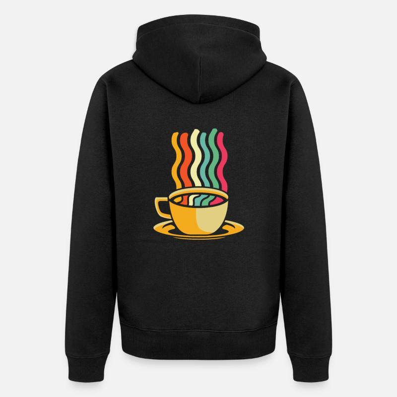 Café Café - Veste à capuche bio Premium Unisexe - noir