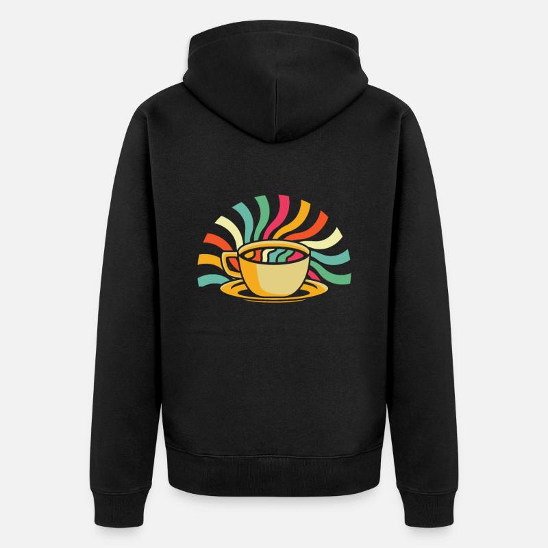 Café Café - Veste à capuche bio Premium Unisexe - noir