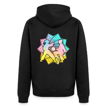 Judo - Veste à capuche bio Premium Unisexe - noir - Dos - Nico (187cm)