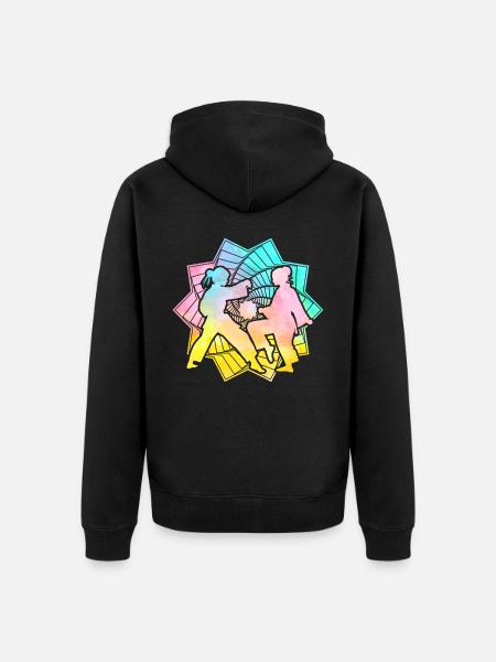 Judo - Unisex Premium Organic Zip Hoodie - black