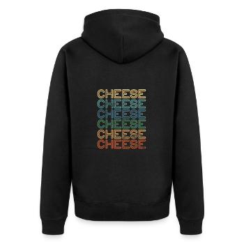 Fromage - Veste à capuche bio Premium Unisexe - noir - Dos - Nico (187cm)