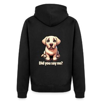 Mignon Labrador Retriever - Veste à capuche bio Premium Unisexe - noir - Dos - Nico (187cm)