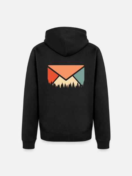 Postman Postman - Unisex Premium Organic Zip Hoodie - black