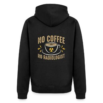 Radiologue Pas de café Pas de radiologie Amateur de café - Veste à capuche bio Premium Unisexe - noir - Dos - Nico (187cm)