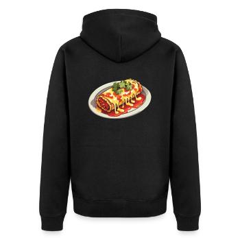 Enchilada Lover Mexican Food Mexico Cuisine Foodie - Unisex Premium Organic Zip Hoodie - black - Back - Nico (187cm)