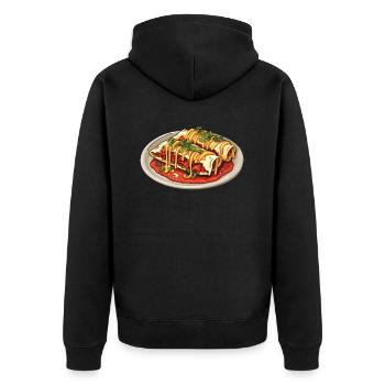 Enchilada Lover Mexican Food Mexico Cuisine Foodie - Unisex Premium Organic Zip Hoodie - black - Back - Nico (187cm)