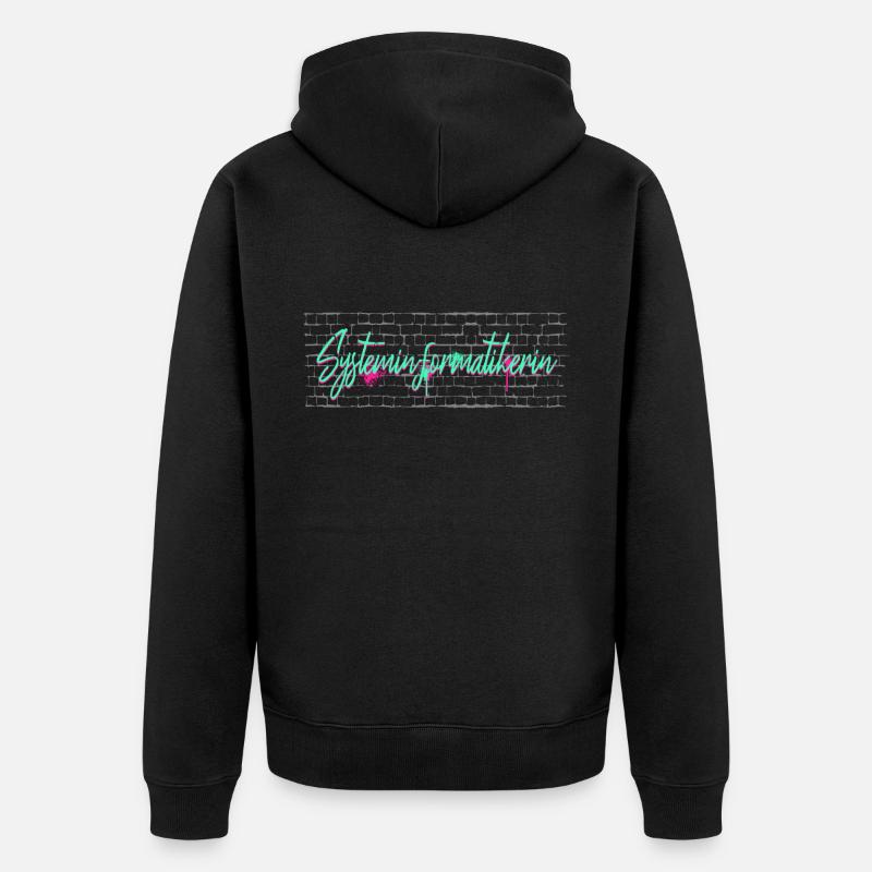 Elektroniker Abschluss-Geschenk - Unisex Premium Bio Zip Hoodie - Schwarz