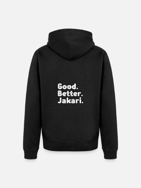 Les mecs cool s’appellent Jakari - Veste à capuche bio Premium Unisexe - noir