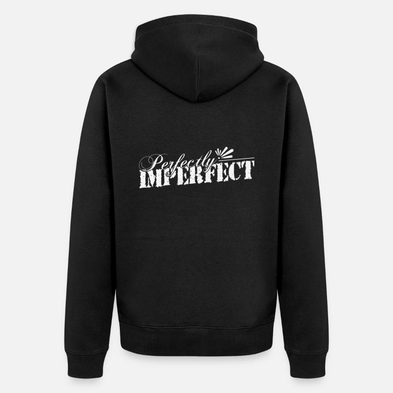 Je suis parfaitement imparfait - Veste à capuche bio Premium Unisexe - noir