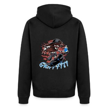 Graffiti Skater Pulvérisateur artiste Street Art - Veste à capuche bio Premium Unisexe - noir - Dos - Nico (187cm)