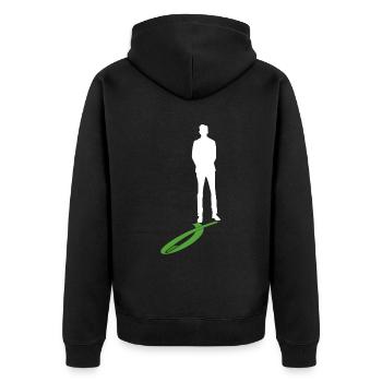 Organ Donor Organ Transplant Organ Donation - Unisex Premium Organic Zip Hoodie - black - Back - Nico (187cm)