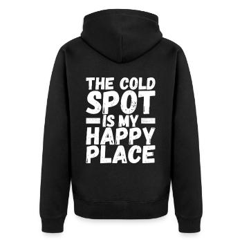 Paranormaler Ermittler Geister Jagen - Unisex Premium Bio Zip Hoodie - Schwarz - Hinten - Nico (187cm)