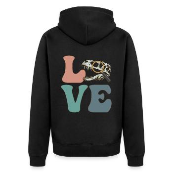 Paléontologue Paléontologie Fossile Dinosaure - Veste à capuche bio Premium Unisexe - noir - Dos - Nico (187cm)