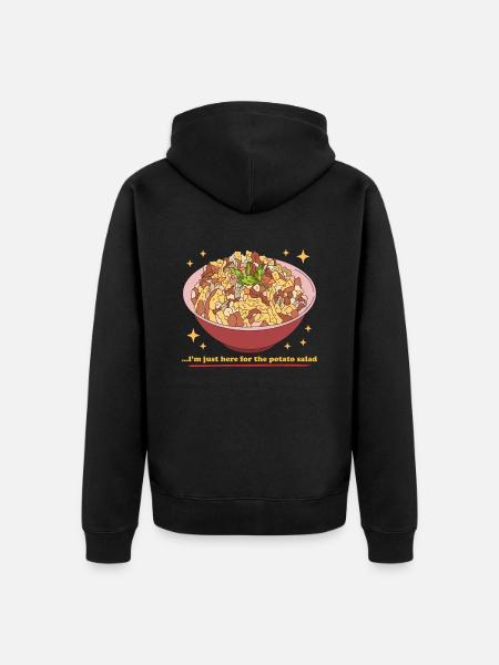 Potato salad with vinegar gift - Unisex Premium Organic Zip Hoodie - black