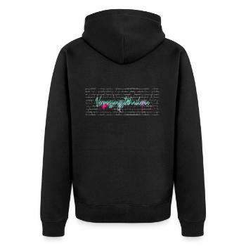 Cadeau de Graduation arpenteur - Veste à capuche bio Premium Unisexe - noir - Dos - Nico (187cm)