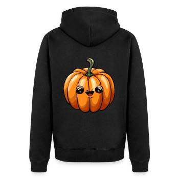 Sacabambaspi Poisson Meme Citrouille Halloween - Veste à capuche bio Premium Unisexe - noir - Dos - Nico (187cm)