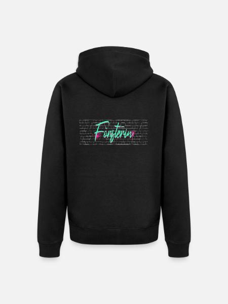 Forstwirt Abschluss-Geschenk Försterin - Unisex Premium Bio Zip Hoodie - Schwarz