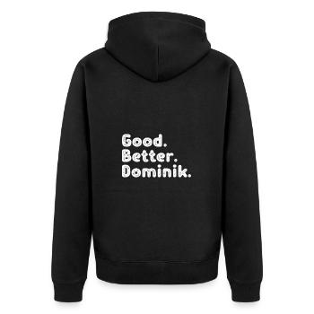 Bon mieux Dominik - Veste à capuche bio Premium Unisexe - noir - Dos - Nico (187cm)