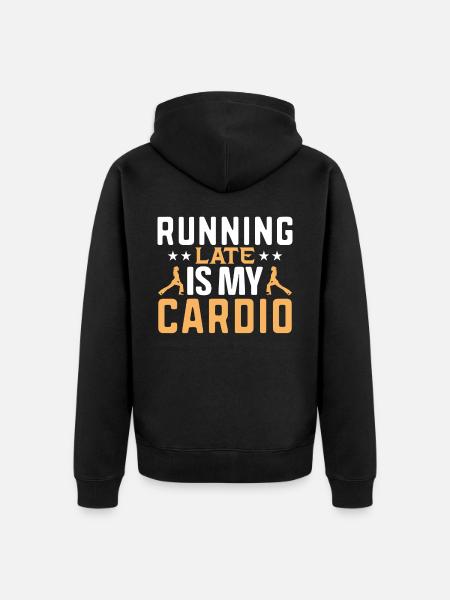 Funny Quotes And Funny Sayings, Quotes Lovers - Premium økologisk unisex-hættejakke - sort