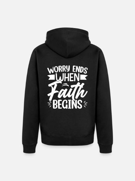 Morsomme sitater og vitser Morsomme ordtak og humor - Premium økologisk unisex-hettejakke - svart