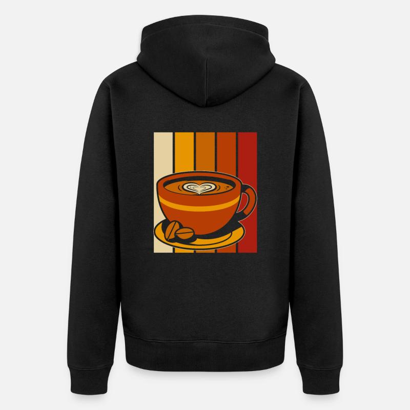 Café Café - Veste à capuche bio Premium Unisexe - noir
