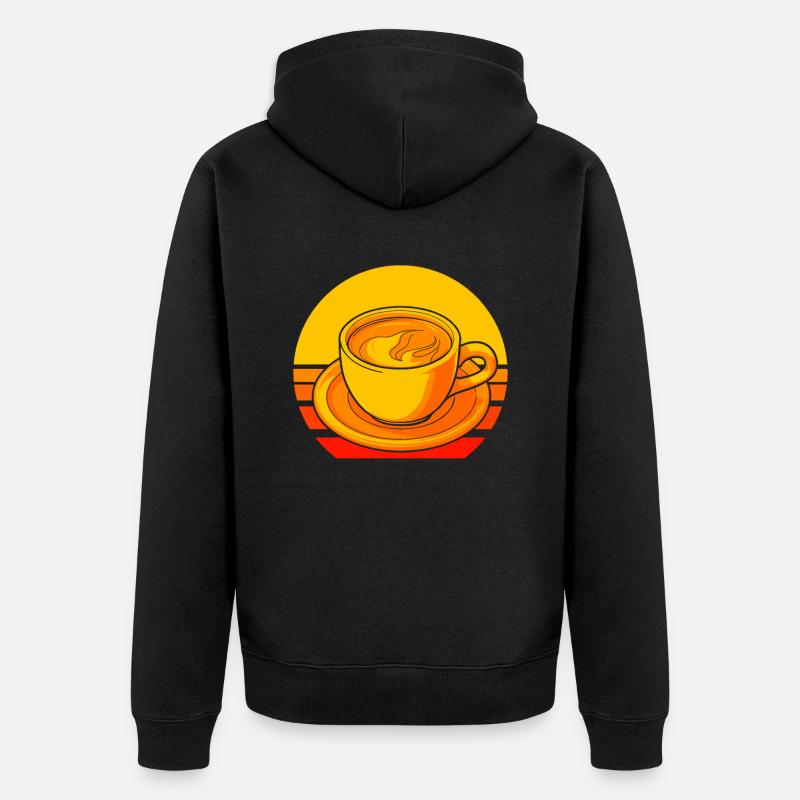 Café Café - Veste à capuche bio Premium Unisexe - noir