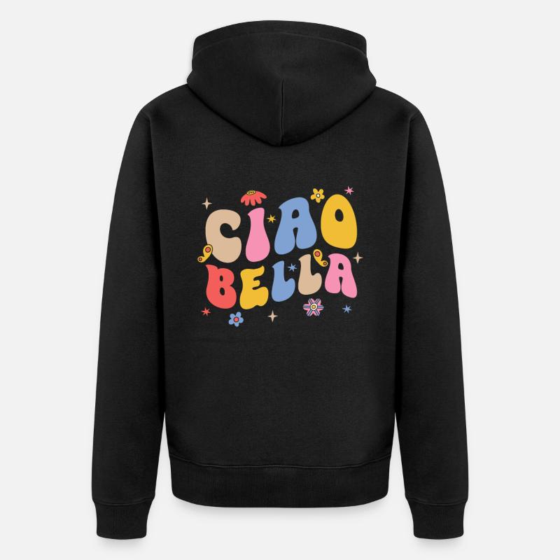 Ciao Bella - Veste à capuche bio Premium Unisexe - noir