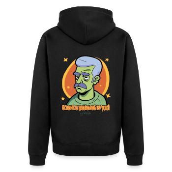 La science croit en vous : la science - Veste à capuche bio Premium Unisexe - noir - Dos - Nico (187cm)