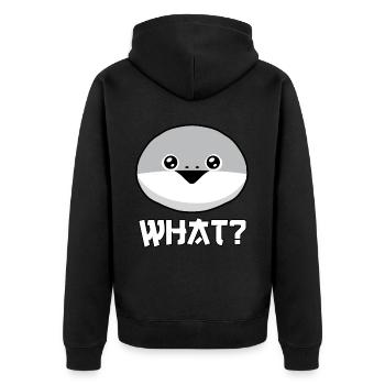 Drôle Sacabambaspis Visage Poisson Meme - Veste à capuche bio Premium Unisexe - noir - Dos - Nico (187cm)