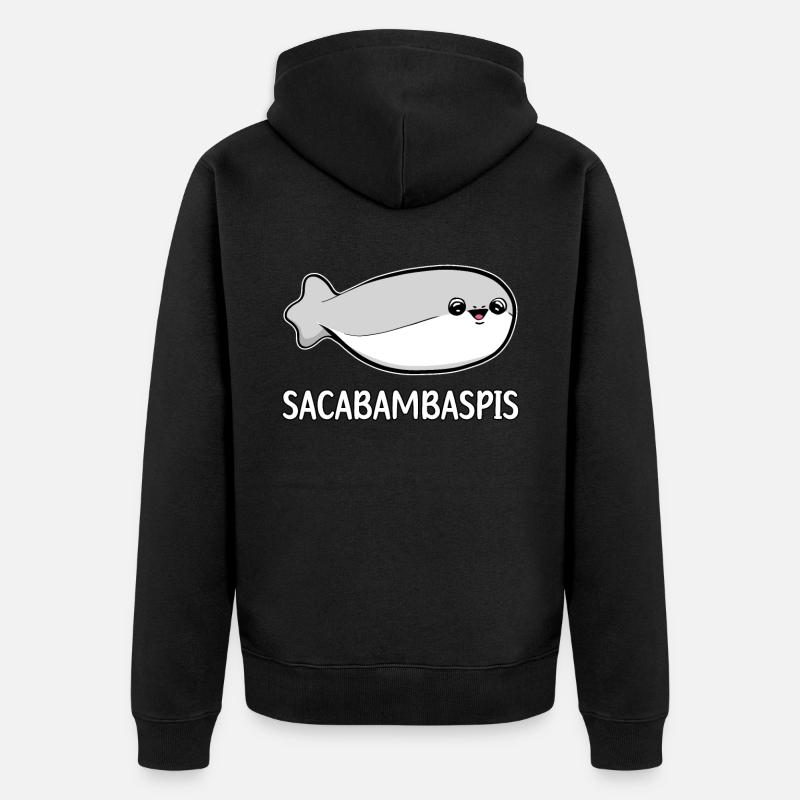 Sacabambaspis Poisson Meme - Veste à capuche bio Premium Unisexe - noir