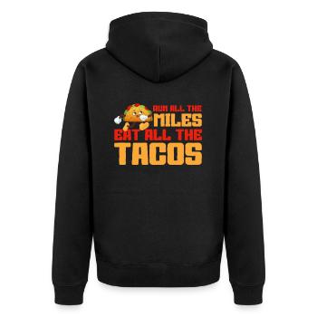 Taco Cuisine mexicaine Tacos - Veste à capuche bio Premium Unisexe - noir - Dos - Nico (187cm)