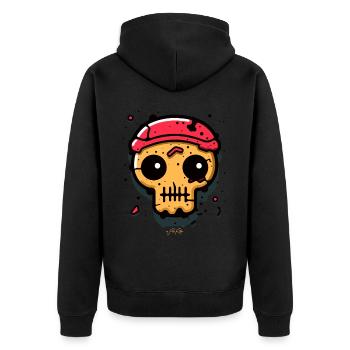 Crâne de pirate de garçon de cabine - Veste à capuche bio Premium Unisexe - noir - Dos - Nico (187cm)