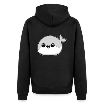 Sacabambaspis Poisson Meme - Veste à capuche bio Premium Unisexe - noir - Dos - Nico (187cm)
