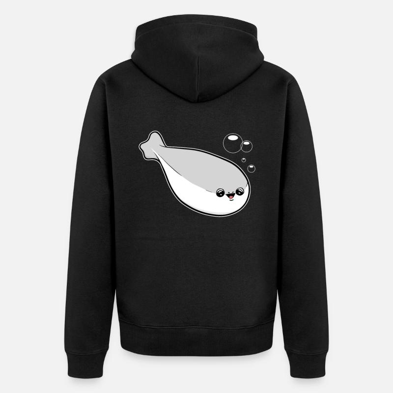 Sacabambaspis Poisson Meme - Veste à capuche bio Premium Unisexe - noir