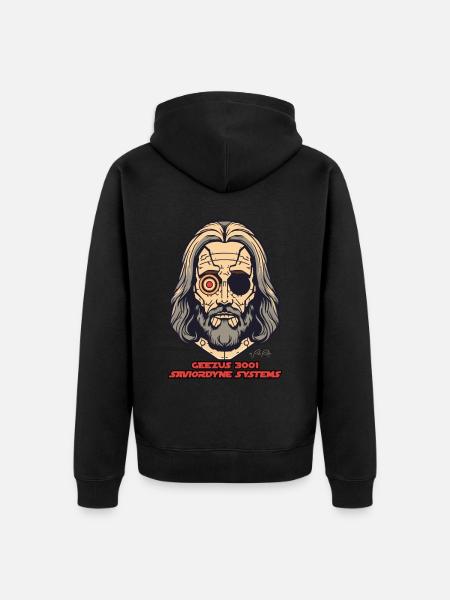 Tech Jesus: Savior Systems - Unisex Premium Organic Zip Hoodie - black