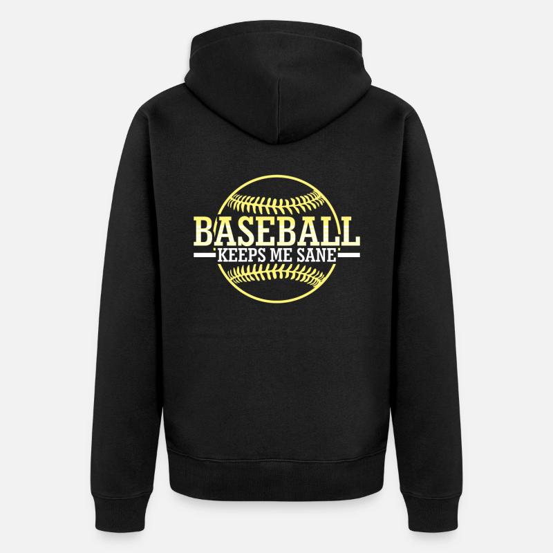 Blague de baseball - Veste à capuche bio Premium Unisexe - noir