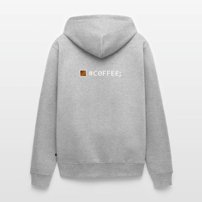 #COFFEE; Software Developer Software Engineer Unisex Premium Organic Zip Hoodie