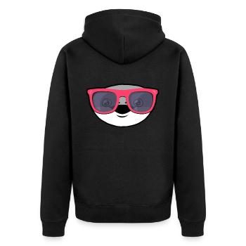 Sacabambaspis Lunettes de soleil Face Fish Meme - Veste à capuche bio Premium Unisexe - noir - Dos - Nico (187cm)