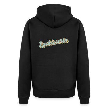 Maler Anstreicher Abschluss-Geschenk Lackiererin - Unisex Premium Bio Zip Hoodie - Schwarz - Hinten - Nico (187cm)