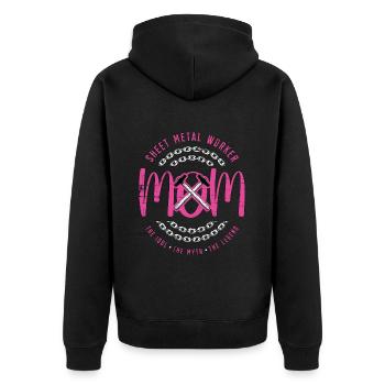 Tôlier Maman L’Idole Le Fabricant - Veste à capuche bio Premium Unisexe - noir - Dos - Nico (187cm)