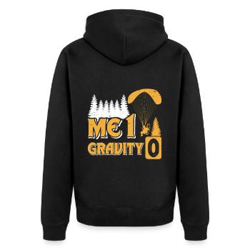 Parapente motorisé Paramotorist Adventure - Veste à capuche bio Premium Unisexe - noir - Dos - Nico (187cm)