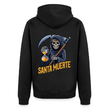 Santisima Muerte Dia De Los Muertos Mexicain - Veste à capuche bio Premium Unisexe - noir - Dos - Nico (187cm)